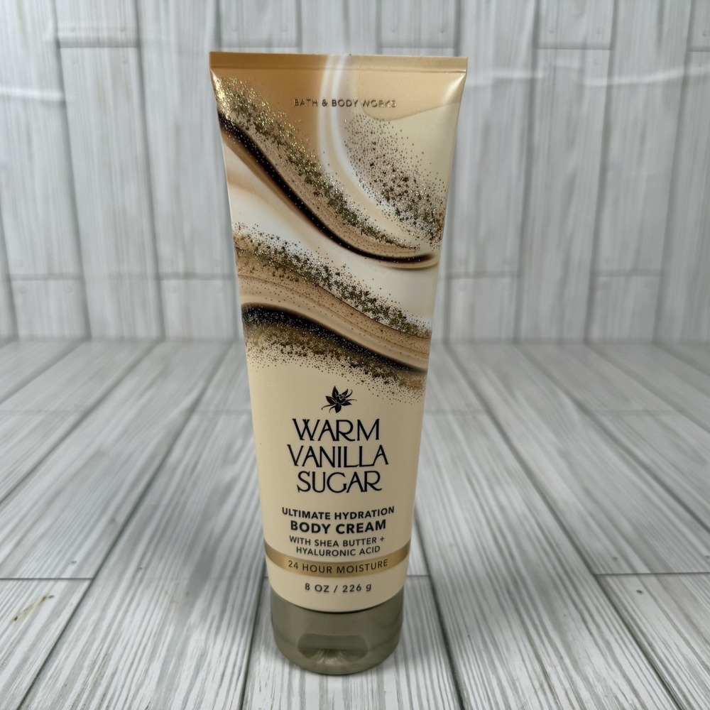 Bath &‎ Body Works WARM VANILLA SUGAR Body Cream + Shea Butter & Hyaluronic Acid